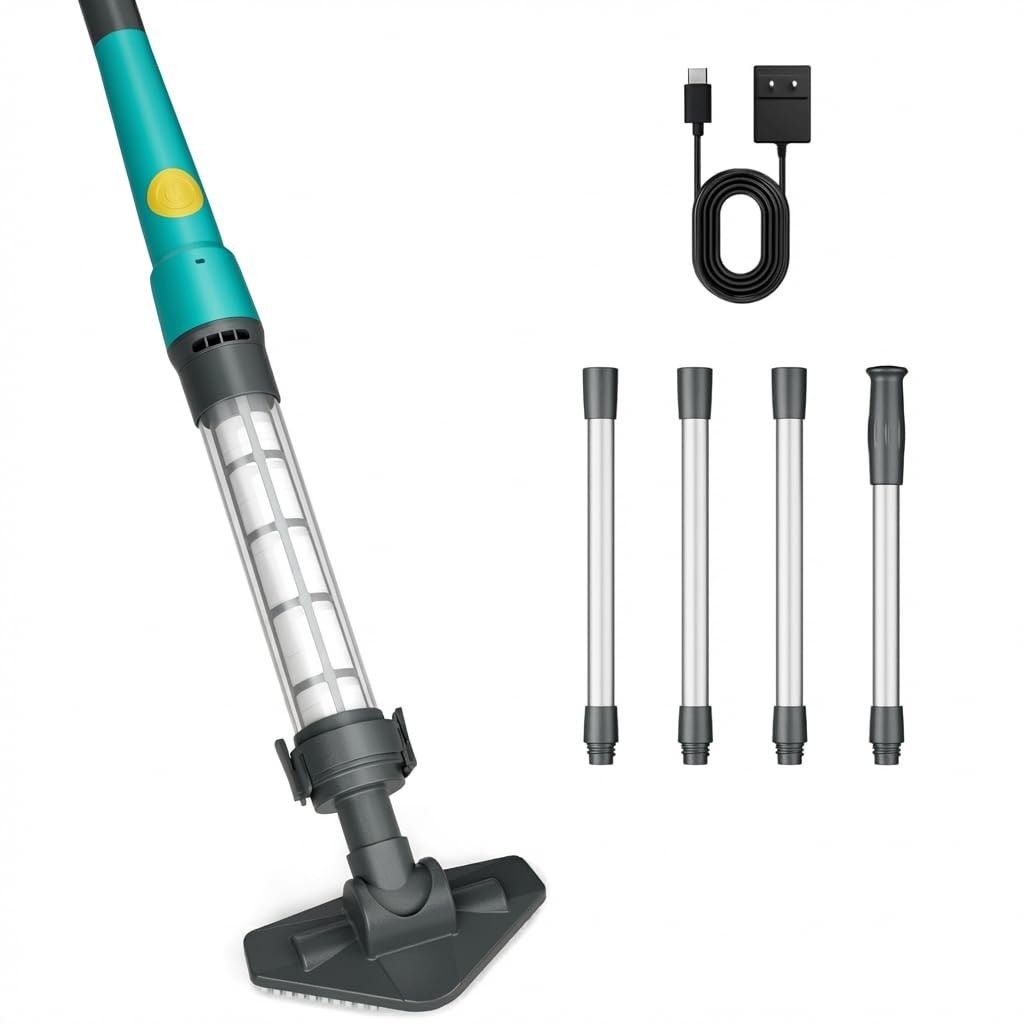 MUTAOMWY Hot Tub Vacuum,Cordless Handheld Pool Vacuum Cleaner – Pool Cleaner …