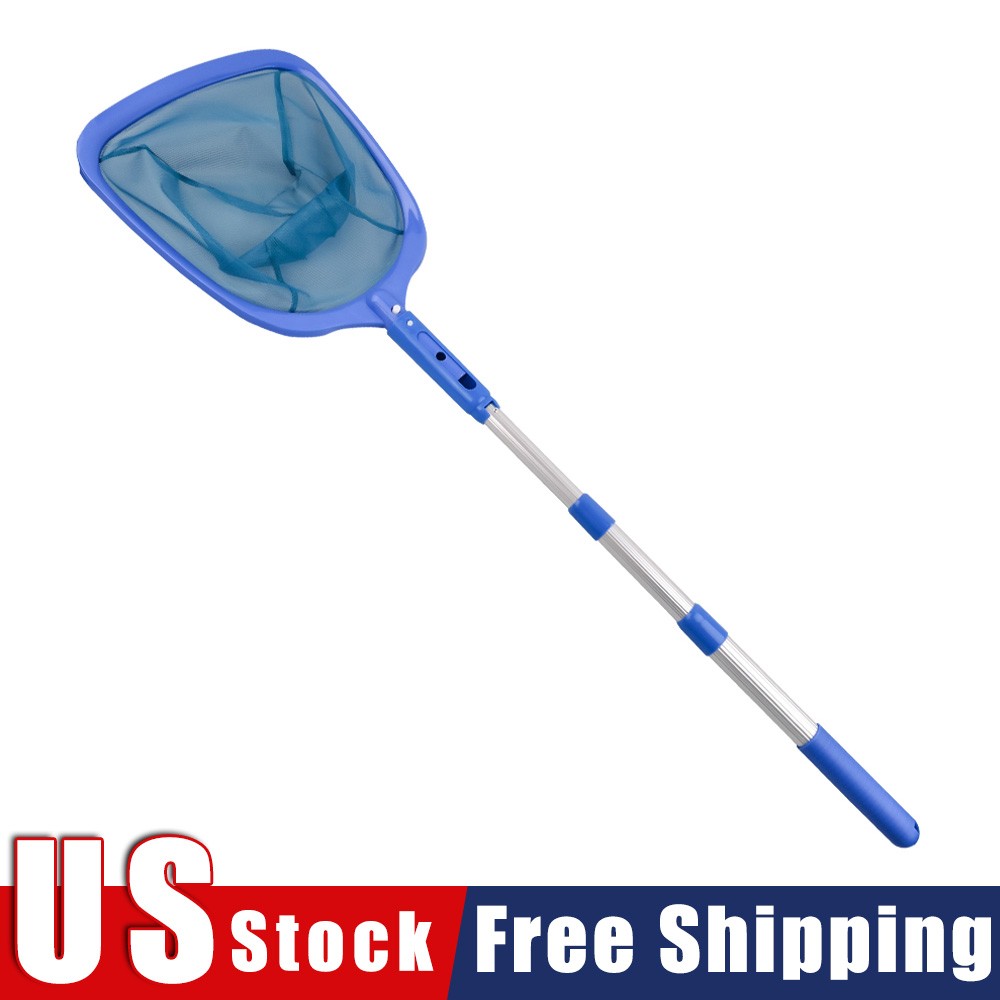 Heavy Duty Pool Skimmer Leaf Rake Net Fine Mesh Swimming Pool Cleaner Tool