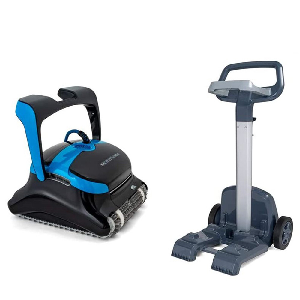 Dolphin Nautilus CC Supreme Robotic Pool Vacuum and Caddy Wi-Fi connectivity