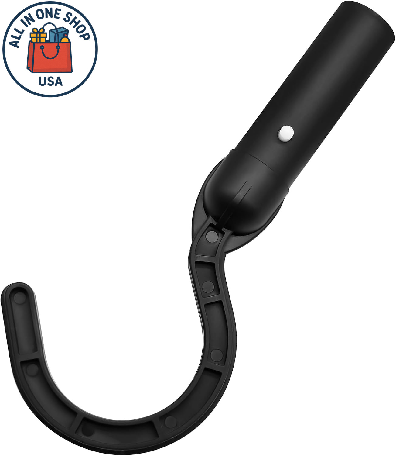 Universal Pool Cleaner Hook for Robotic Vacuums – Black (1 Pack)