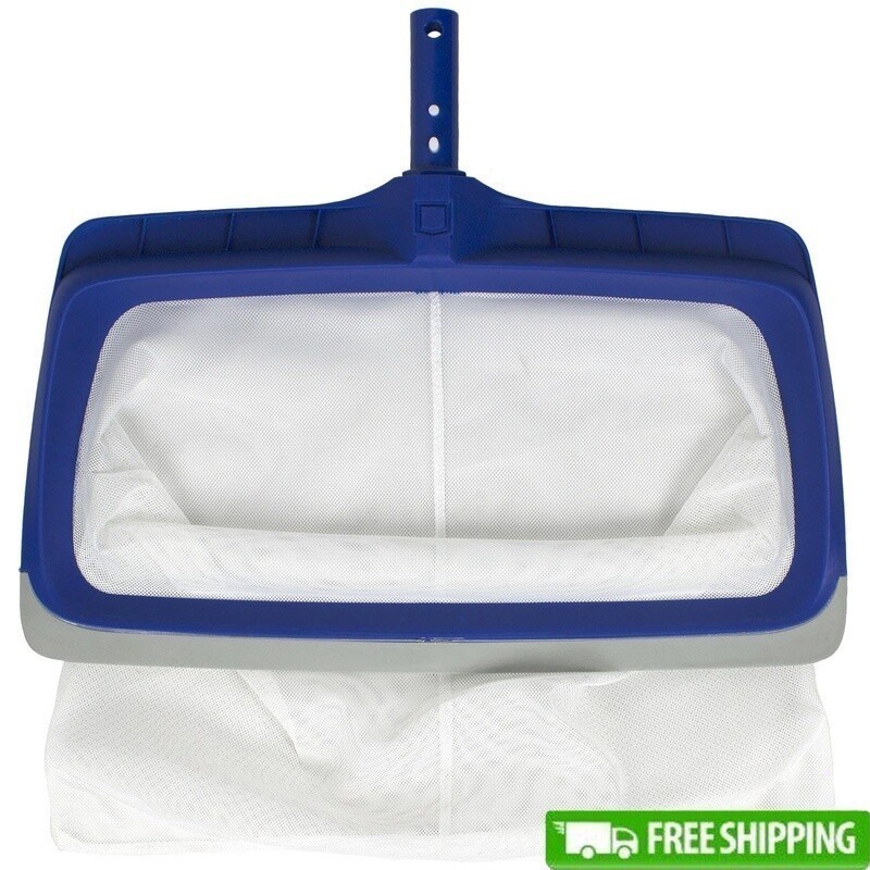 Vinyl Liner Swimming Pool Rake W/ Rubber Bumper Heavy Duty Nylon Net Tool New
