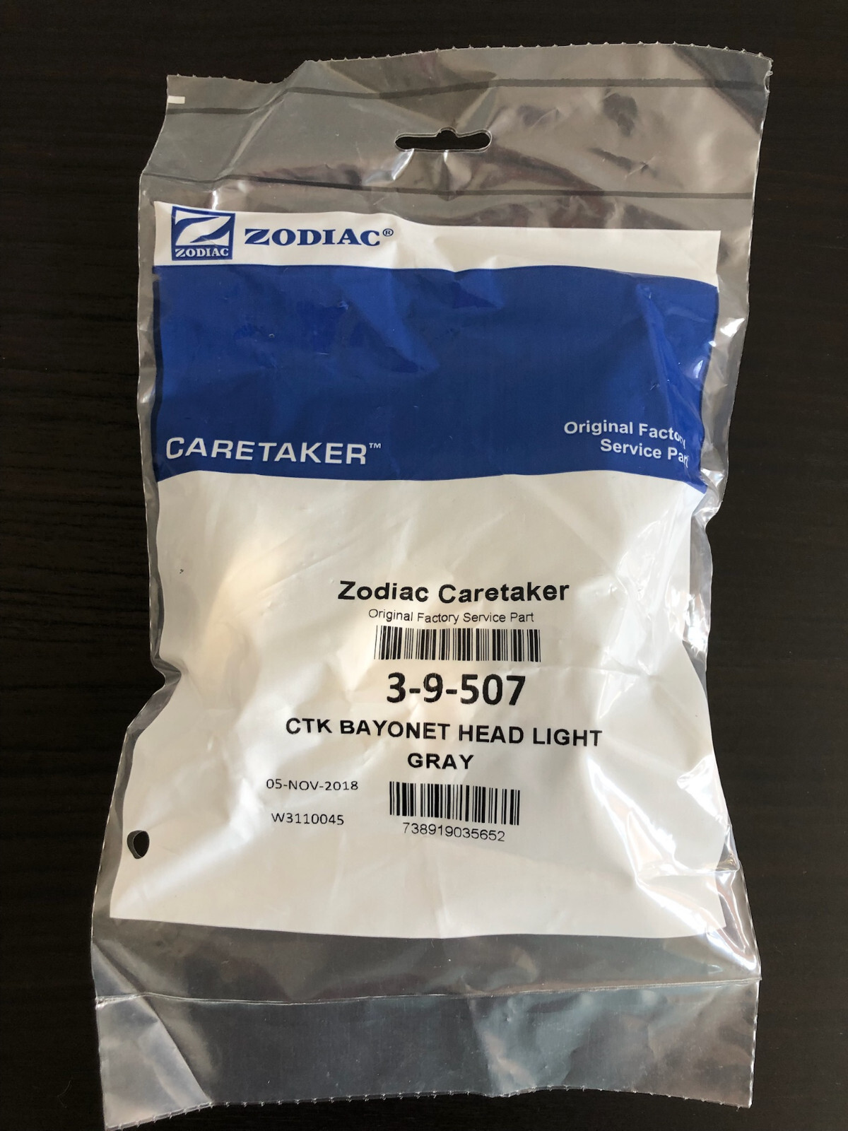 Zodiak Caretaker Pop Up Bayonet Replacement Cleaning Head Light Gray (3-9-507)
