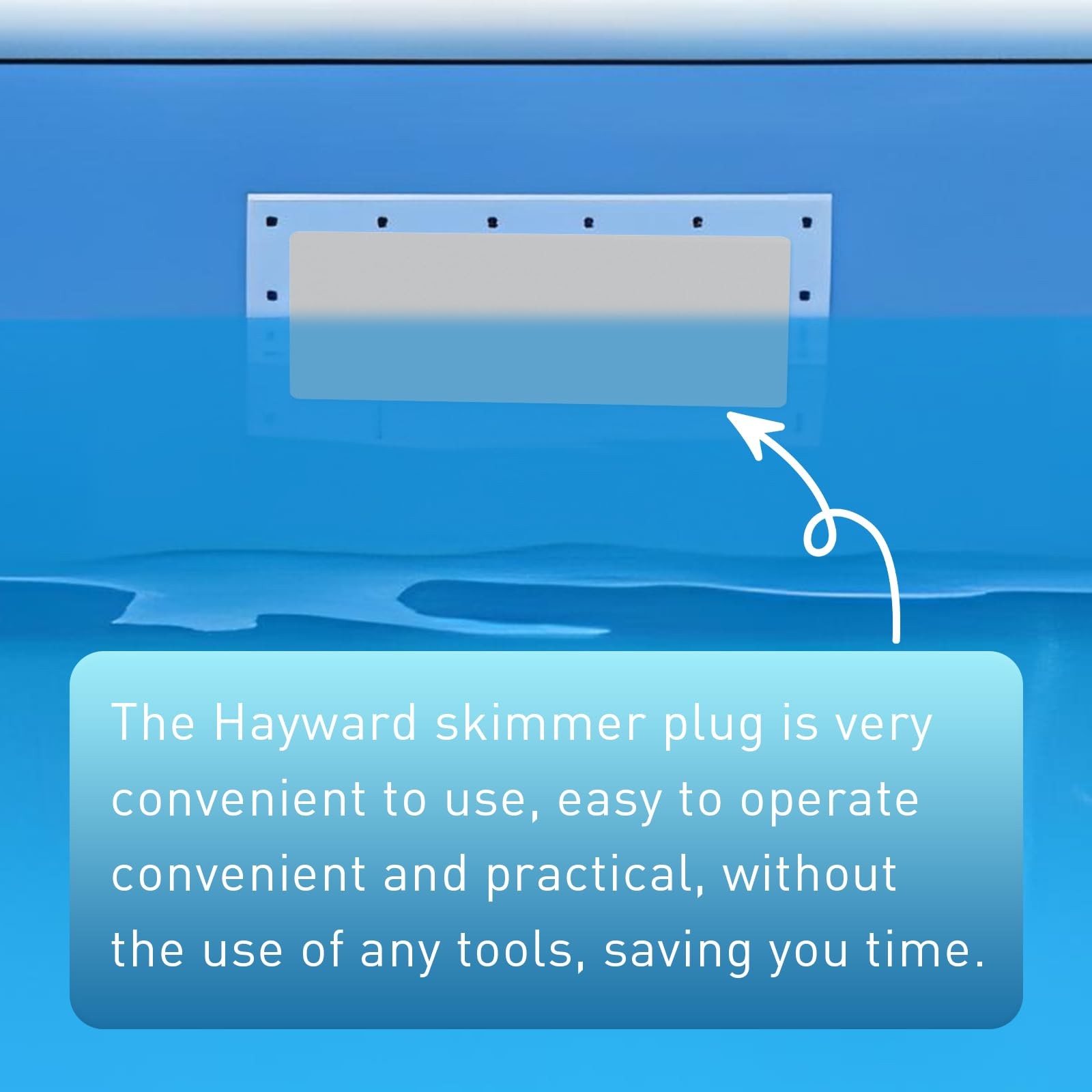 Above Ground Swimming Pool Wide Mouth Skimmer Plug Fits for Hayward SP1091WM,…