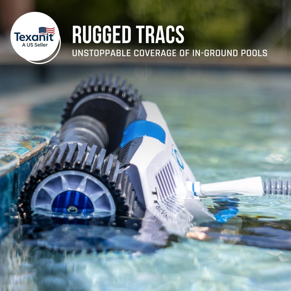 Tracvac Lightweight Automatic Suction Vacuum Cleaner for Inground Pools with Hos