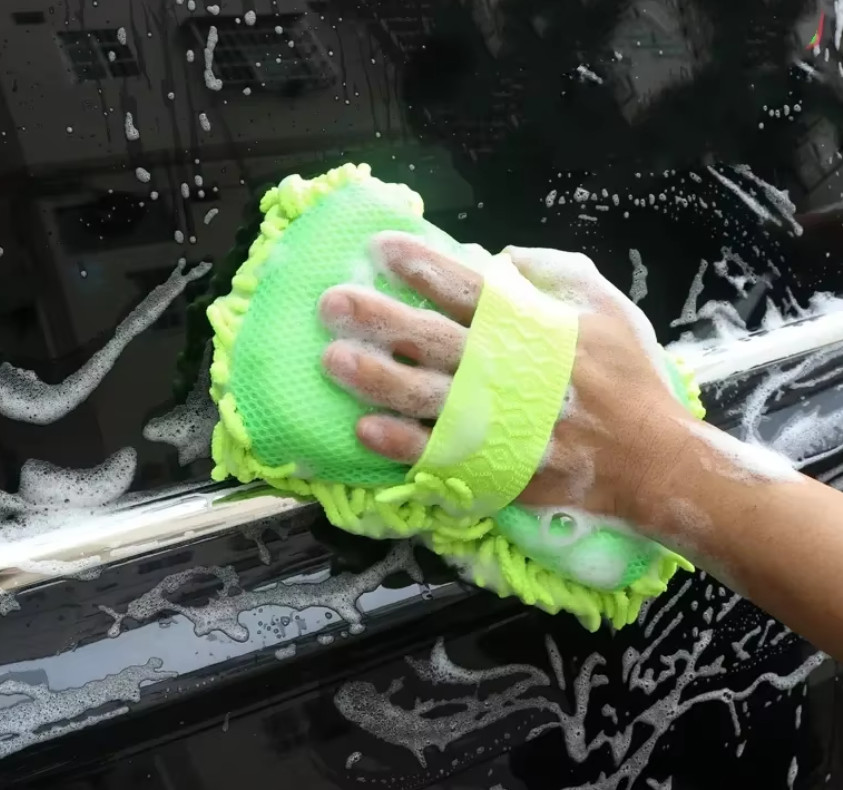 Microfiber Car Washer Sponge Cleaning Car Care Detailing Brushes Washing Towel