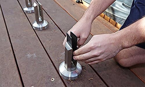 Stainless Steel 2205 Grade Round Frameless Swimming Pool Windscreen Glass Clamp
