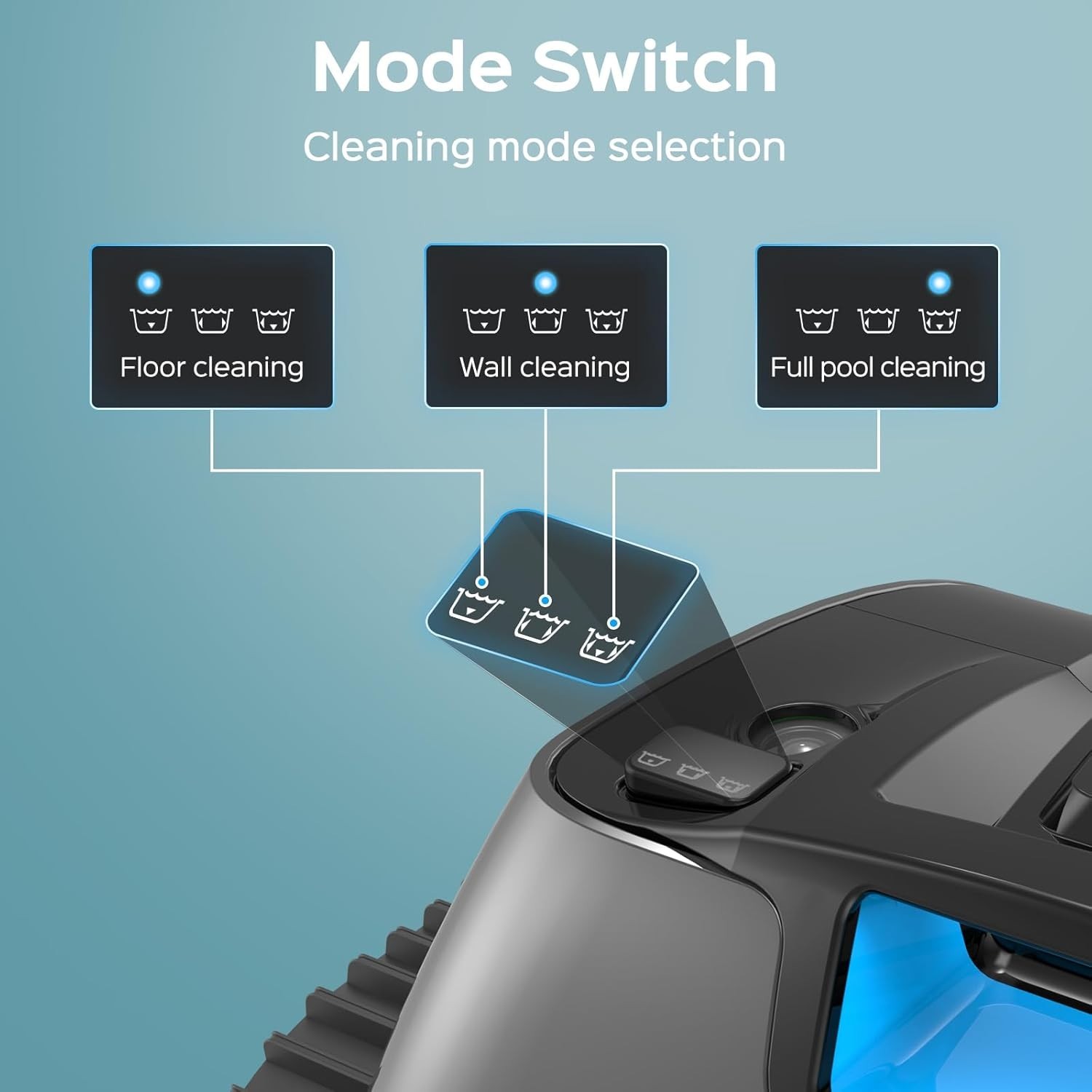 C1 Max Robotic Pool Vacuum Inground Pool Cleaner APP Wall Climbing