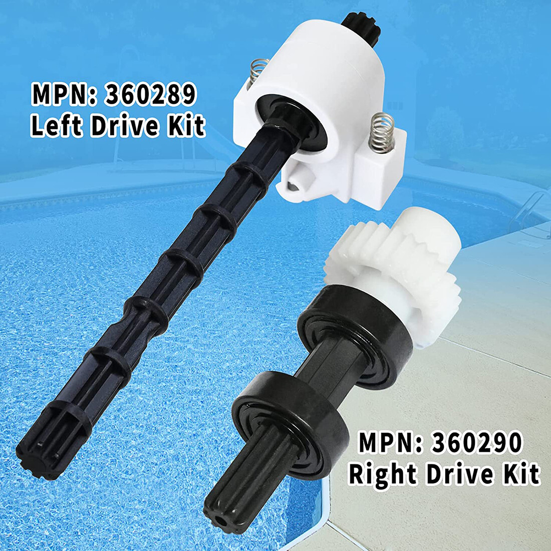 360290, 360289 Left Right Drive Kit for Pentair Rebel Kreepy Krauly Pool Cleaner