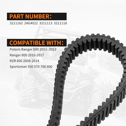 3211162 Drive Belt – OEM Fit Replacement for Polaris Ranger 500 800, RZR 800
