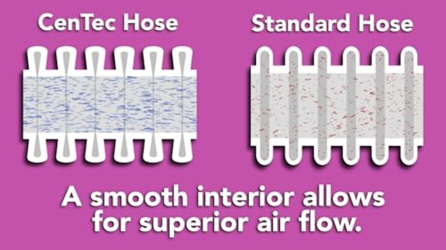 Ultra-Flexible Crushproof Vacuum Hose with 1.25 Inch Inner Diameter 10 Ft.