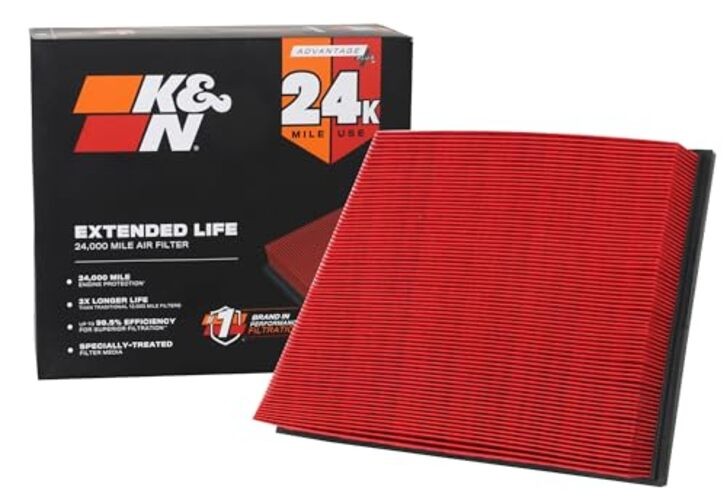 Engine Air Filter: Extended Life 24,000 Mile Replacement Air