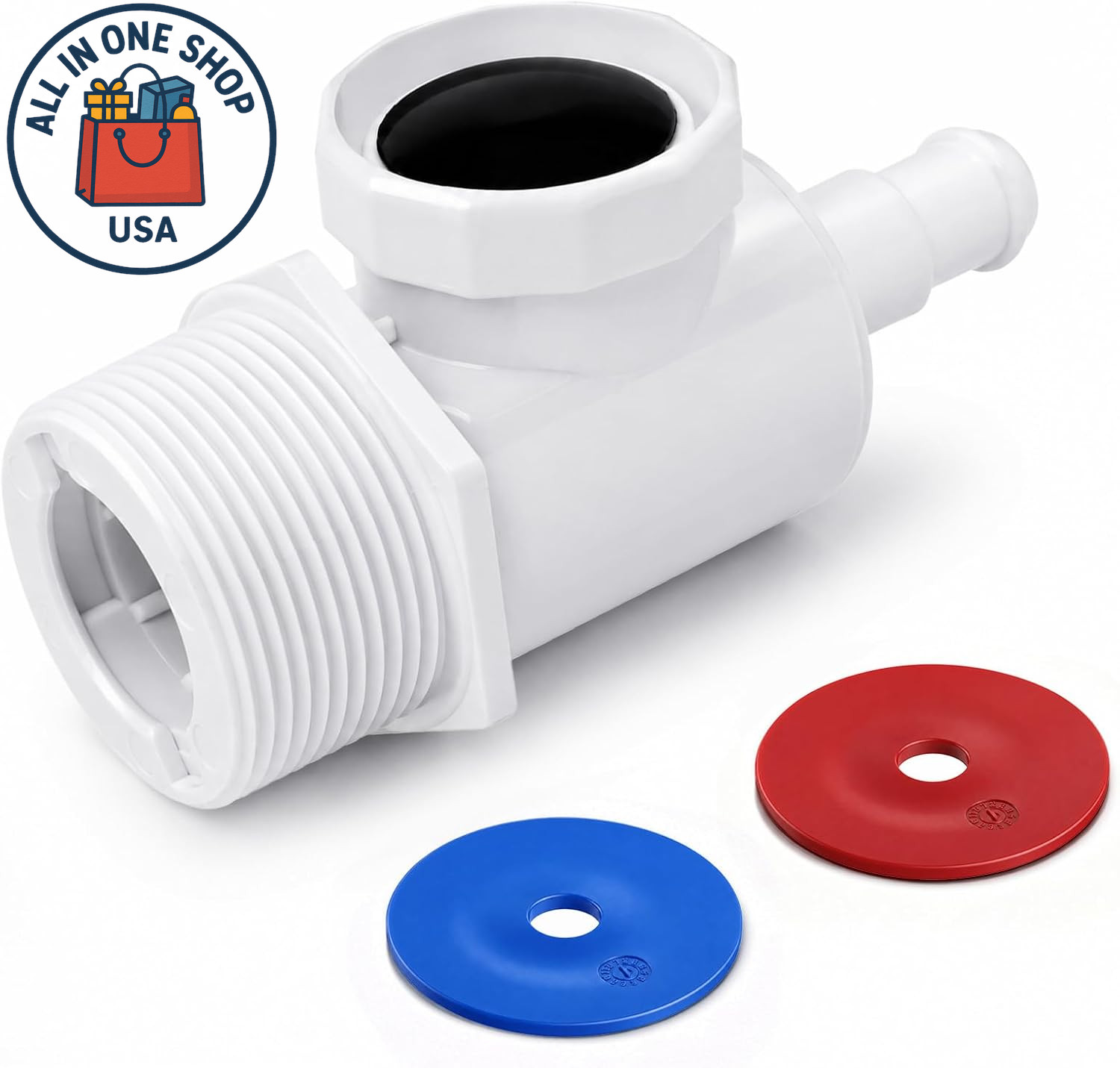 Universal Wall Fitting Connector for Polaris & Pentair Pool Cleaners – 1 Pack