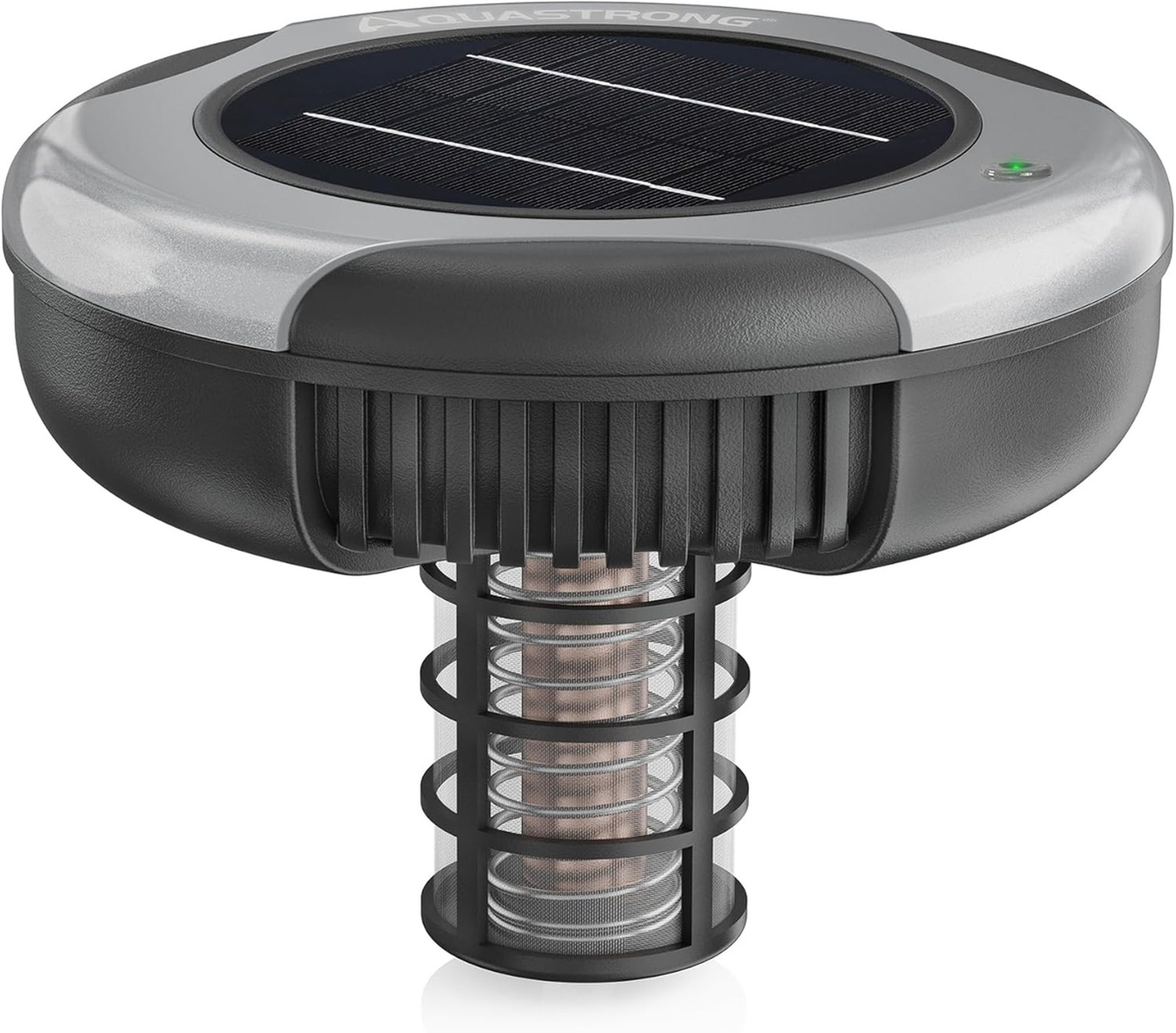 Solar Pool Maintenance System with 8.5 oz Copper Anode High-Efficiency Solar