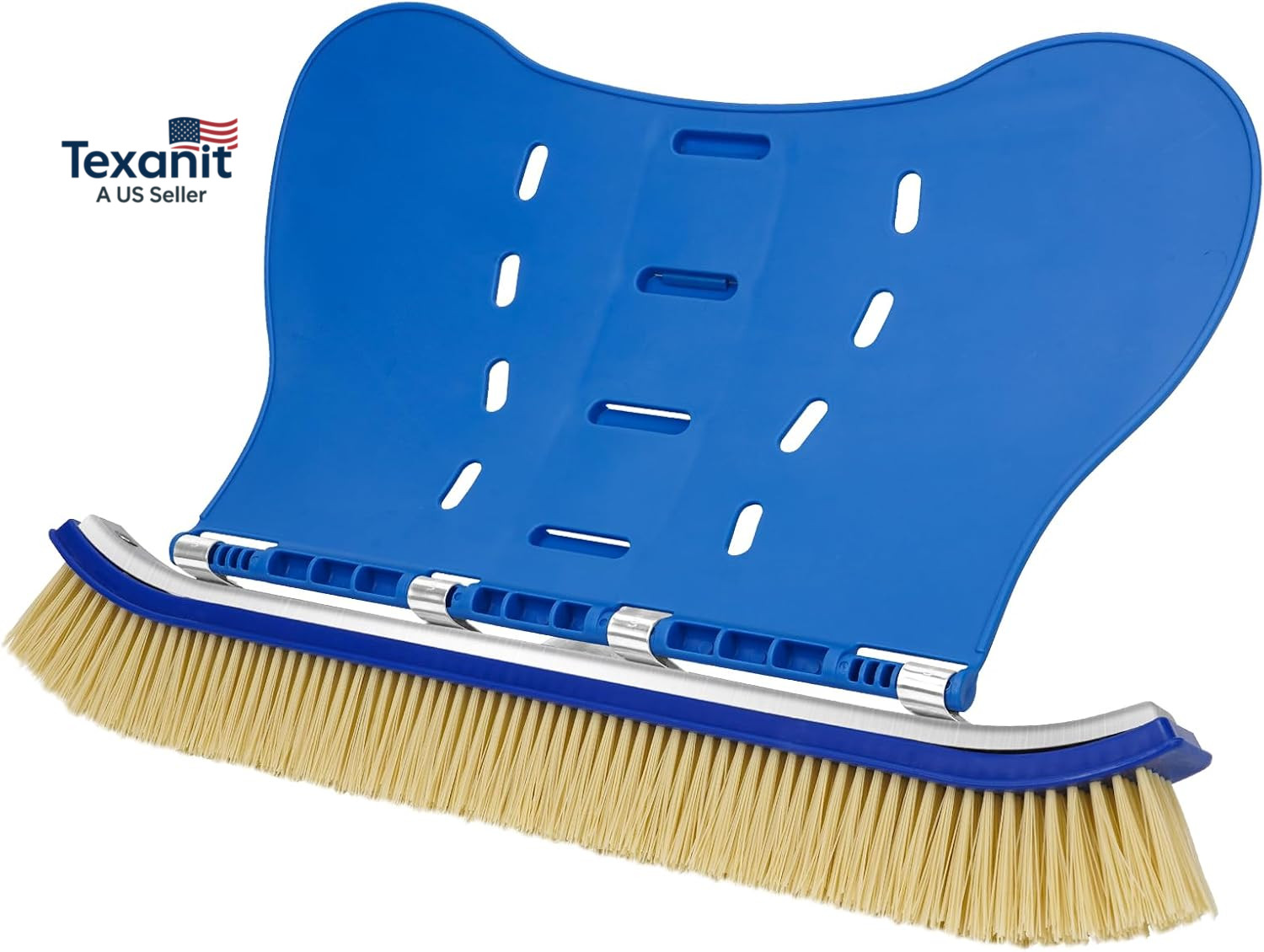 Pool Brush with Brush Tail for Cleaning Pool Walls Using Water Pressure, 18&Prime; Tou