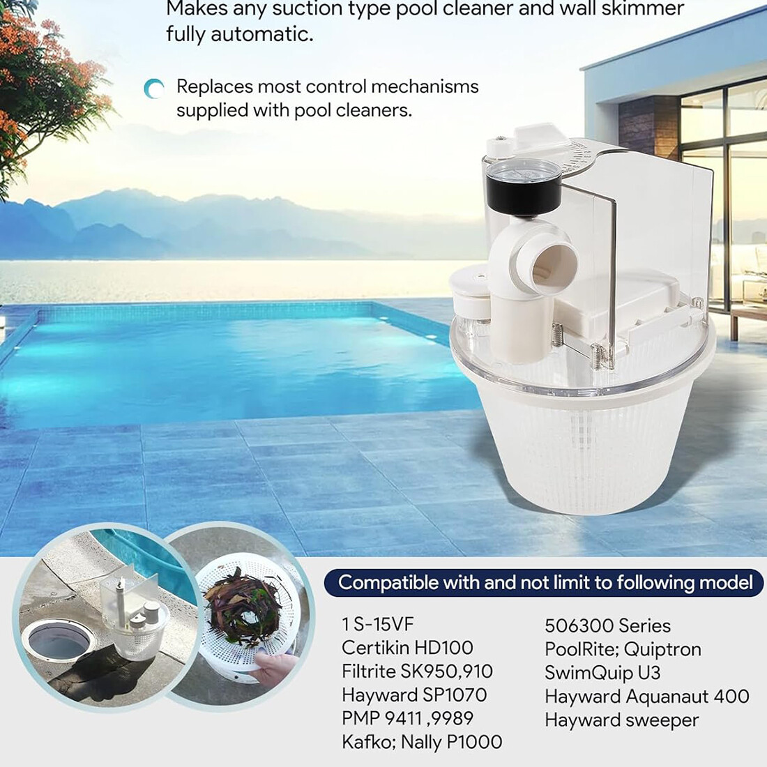 Replace for Pentair R211100 Vac-Mate Pool Cleaner Dispenser Box Skimmer Complete