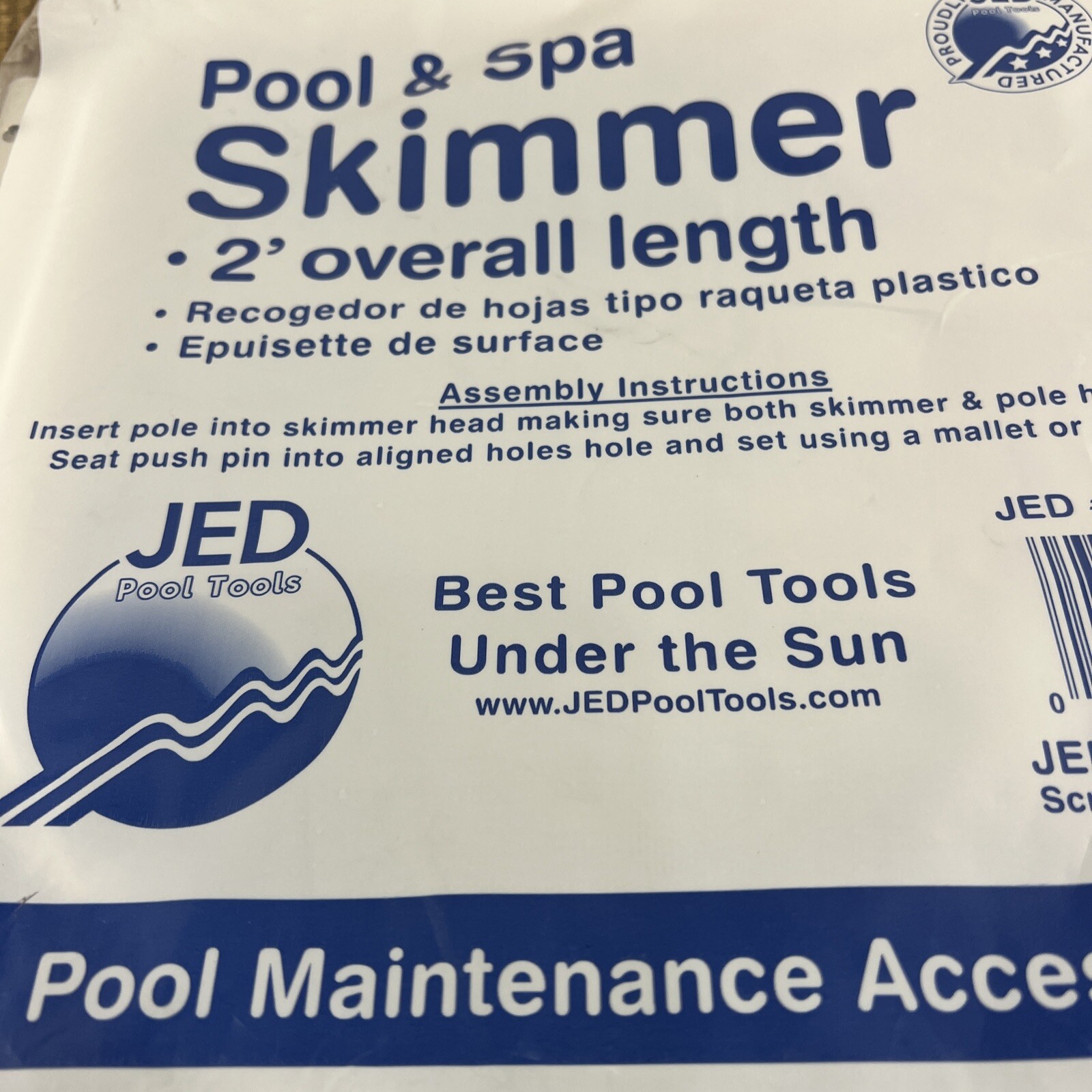 NEW JED 2 Foot Pool and Spa Skimmer JED #40-376 Pool Maintenance Accessory White