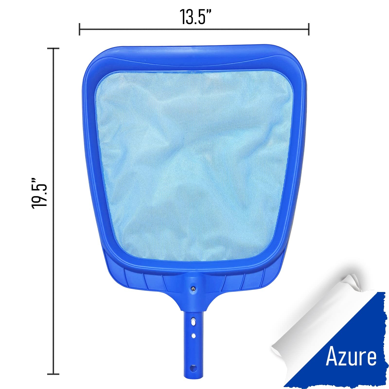Heavy Duty Pool Skimmer Net ABS Plastic Reinforced Handle 19.5×13.5 Inch Cleanin