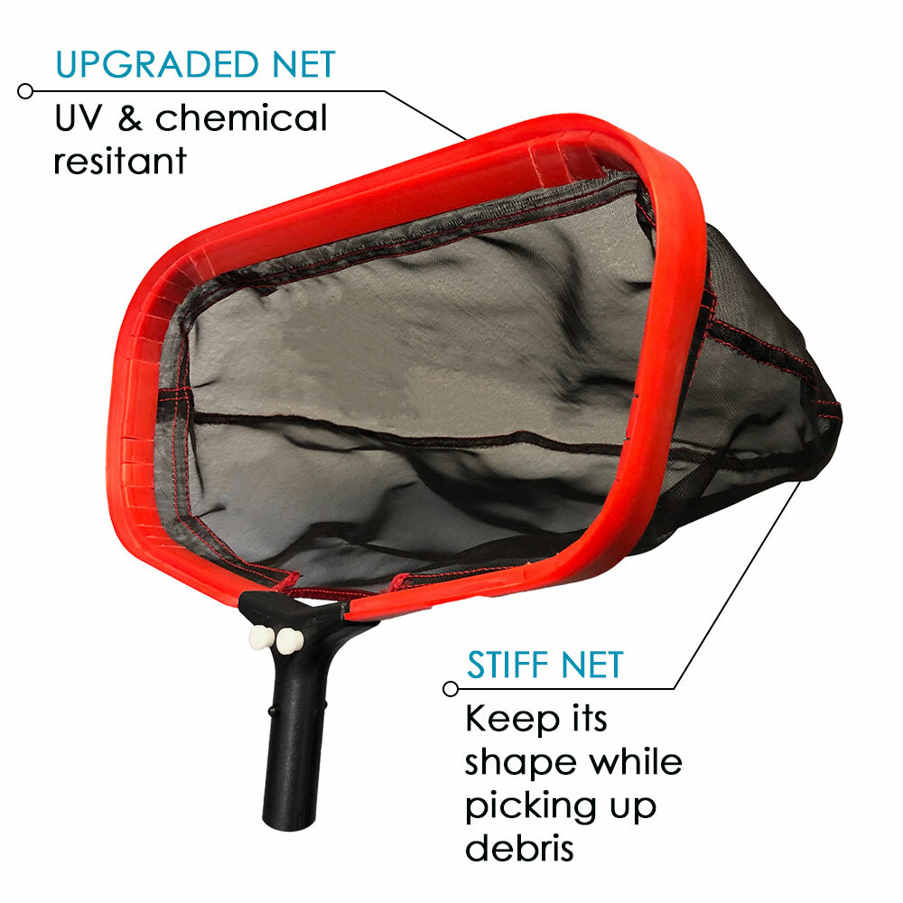 Puri Tech Professional Grade 19&Prime; Inch Leaf Rake Heavy Duty Soft Black Nylon