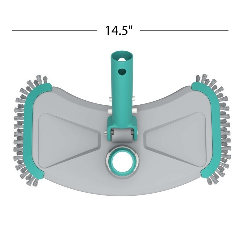 14in Pool Vacuum Head W/ Air Valve Blue Bristles Above Ground & In Ground Pools
