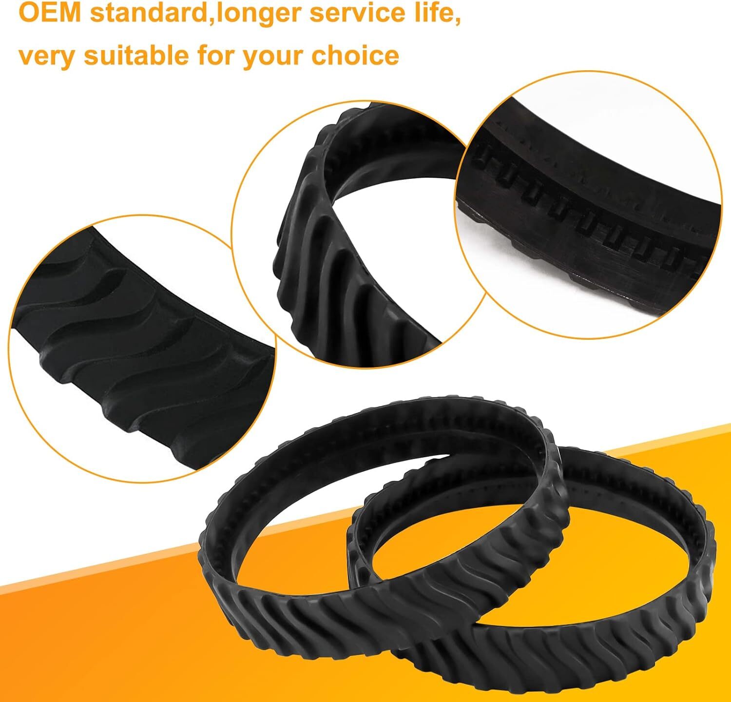 2 Pack Fit for Zodiac Baracuda MX8 MX6 Pool Cleaner R0526100 Ultra Durable Track