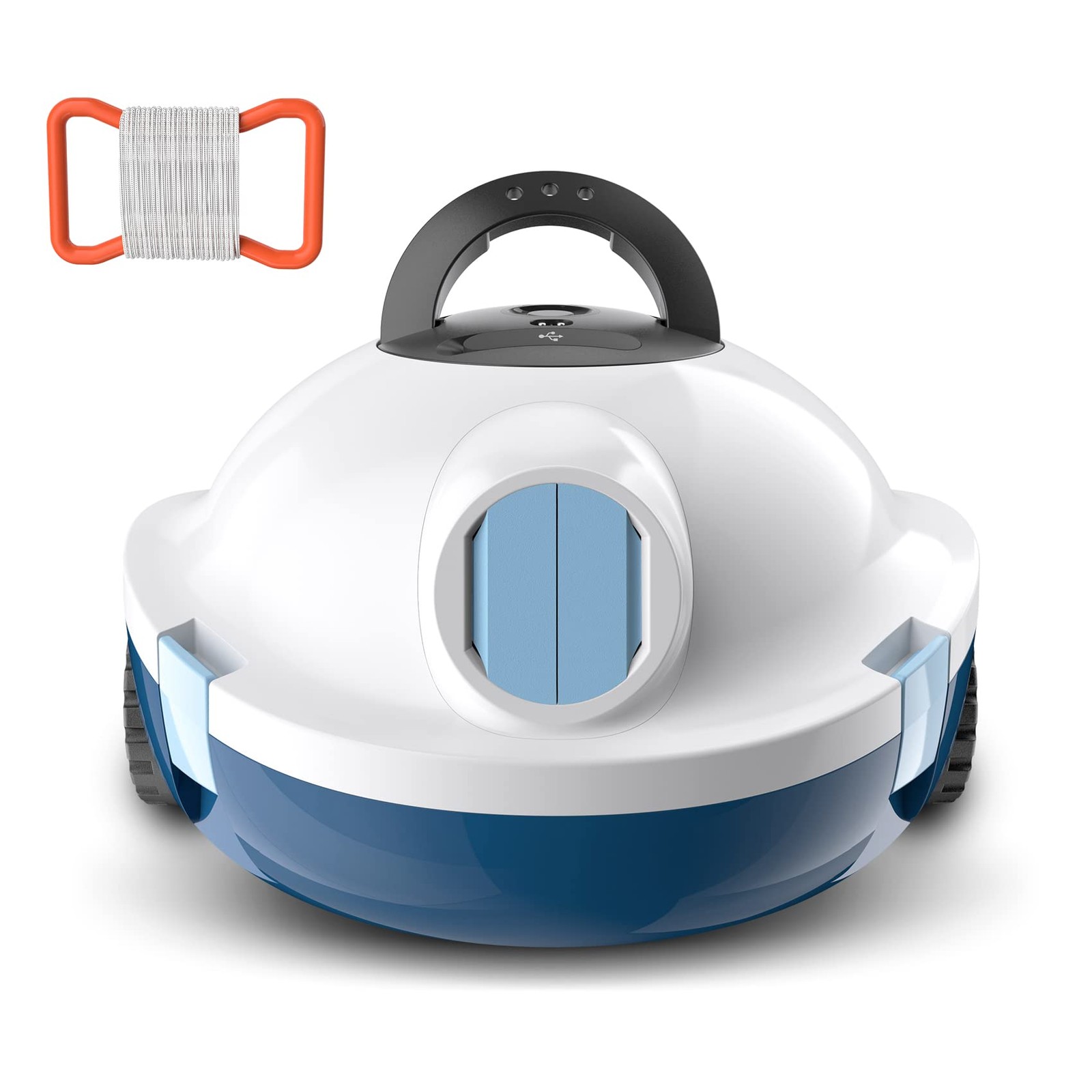 Y10 Robotic Pool Cleaner, Cordless Vacuum W/High Efficiency Dual Suction Power