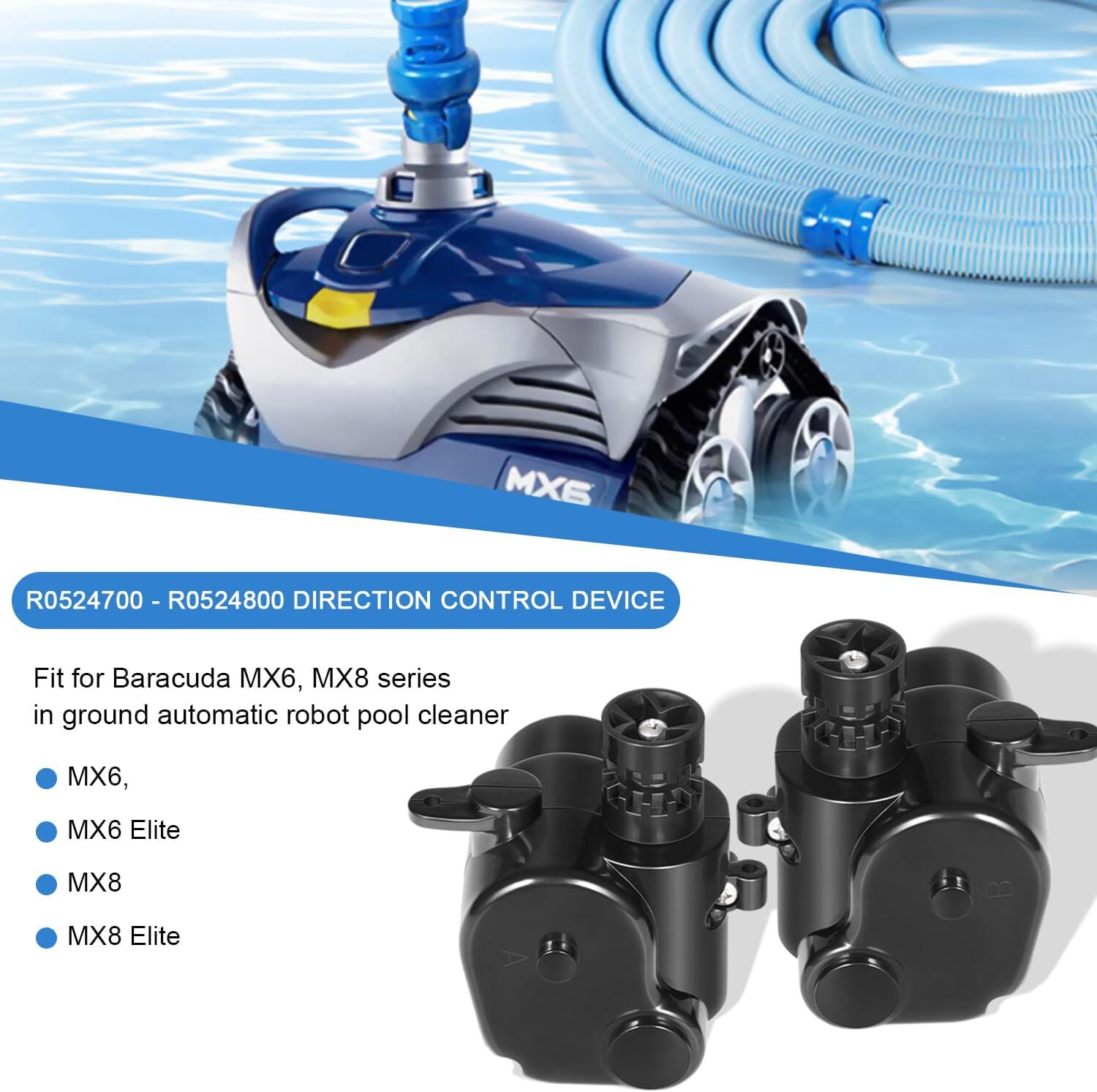 R0524800 R0524700 Device Side A/B for Zodiac Baracuda MX8,MX6,Elite Pool Cleaner