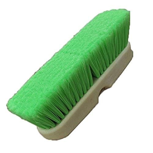 Hub City Industry 10- inch Car Wash Brush, Soft Nylon Bristle, 10&Prime; Wash Green