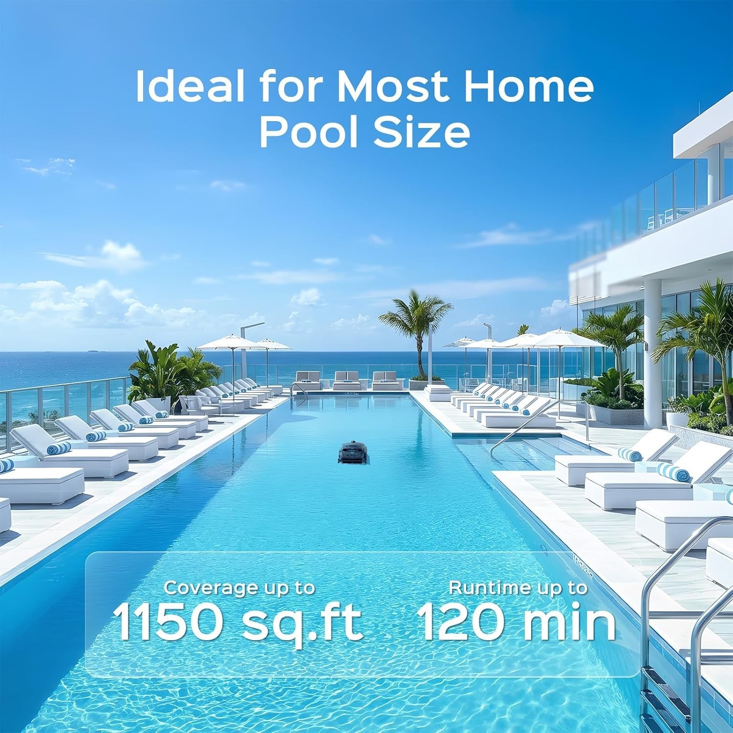 WYBOT B1 2026 Robotic Pool Cleaner Cordless Floor Wall Smart Navigation App