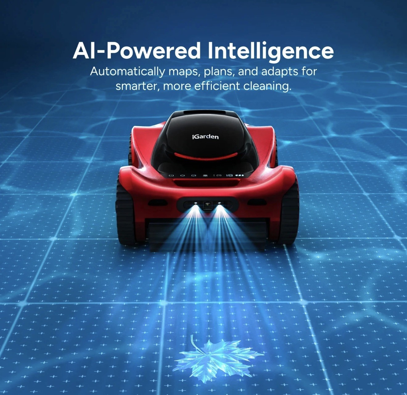 iGarden Pool Cleaner M1 AI Series 4.5H Runtime 3D AI Vision Cordless Robotic