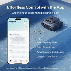 Cordless Robotic Pool Vacuum for Inground & Above Ground Pools, 210 Min Runtime,
