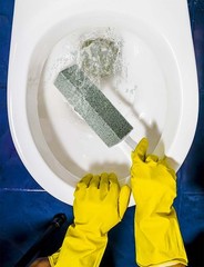 Pumice Stone for Toilet Cleaning with Handle Toilet Stone, Removing Hard Wate…