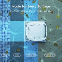 Hydro 3S Cordless Robotic Pool Vacuum for Inground Pools, 4 Cleaning Modes