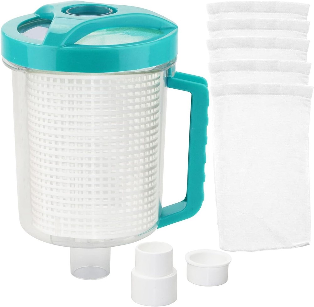 Leaf Canister Catcher In-Line Leaf Canister for Pool & Spa, with Mesh Basket & 5