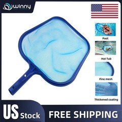 11&Prime; Swimming Pool Leaf Skimmer Net, Clean Pool, Spa, Pond, Remove Leaves, Debris