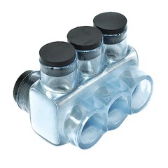 Polaris Ipld3/0-3Cb Multitapconnector, Alum, Clear, Hex, 3Port