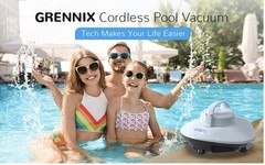 Cordless Swimming Pool Automatic Water Cleaner Robotic, Auto-Docking with Filter