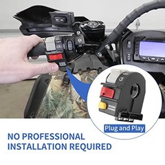 KIPA Left Handlebar Switch Headlight HI LO Off Start Assembly for Polaris