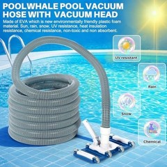 Complete 3-Piece Pool Cleaning Kit with Vacuum Head, Hoses & Skim Plate
