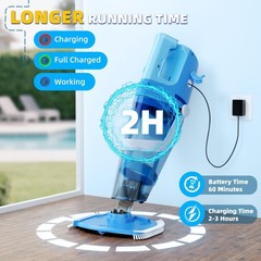 Powerful Cordless Pool Vacuum – Handheld Suction for Inground Pools, Easy Clean