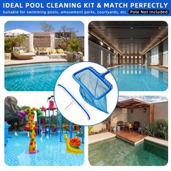 Swimming Pool Cleaner, Pool Skimmer Leaf Net with 18&Prime; Pool Skimmer Net