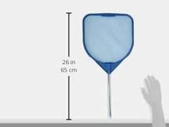 ESSENTIALS Small Hand Spa and Pool Skimmer, Assorted colors 1 x 25 x 12 inches