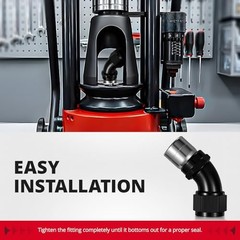 Crimp Swivel Hose End Fitting for CPE Braided Hose 12AN 45 Degree