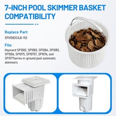 Inground Pool Skimmer Basket Replacement 7 Inch Weighted Stainless Steel Handle
