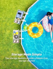 [PATENTED] 2026 Upgrade 2 Sets Poolside Storage Basket Original Above Ground
