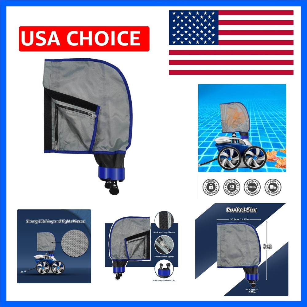 3900 Double Pool Cleaner Replacement Bag with Zipper Enclosure,Wide Hook & Lo…