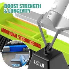 18&Prime; Pool Brush Head for Cleaning Swimming Pool Walls, Curved Ends HighEfficie…