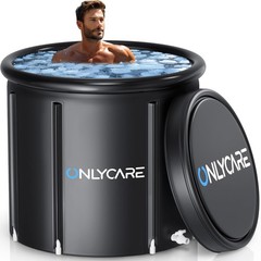 ONLYCARE XXL Ice Bath Tub for Athletes/2 Adults – Constant 130 gallons, Black