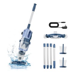 VEVOR Handheld Pool Vacuum Cordless Spa Hot Tub Vacuum 26 GPM Extension Pole