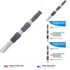 Sepetrel Pool Pole – Professional 15 Foot Telescoping Swimming Pool Cleaning …