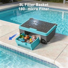 Over-Ground Robotic Pool Cleaner,APP Support, Solar Powered & Battery-Powered…